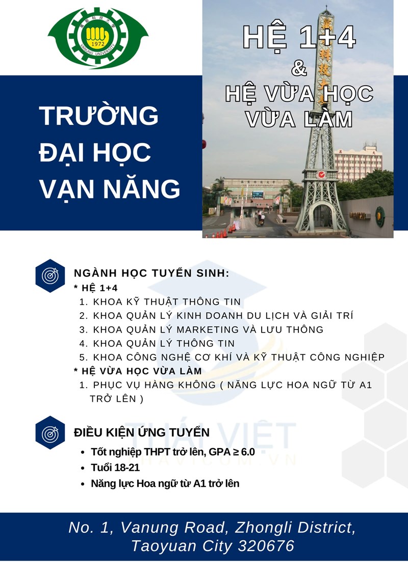 TUYỂN SINH ĐẠI HỌC VẠN NĂNG - ĐÀO VIÊN